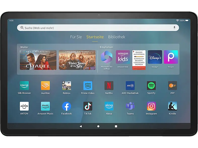 AMAZON Fire Max 11 128GB, mit Werbung, Grau; Tablet