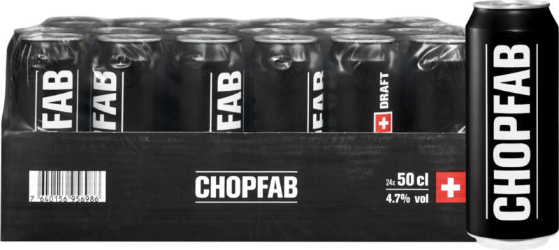 Chopfab Draft Bier, 24 x 50 cl