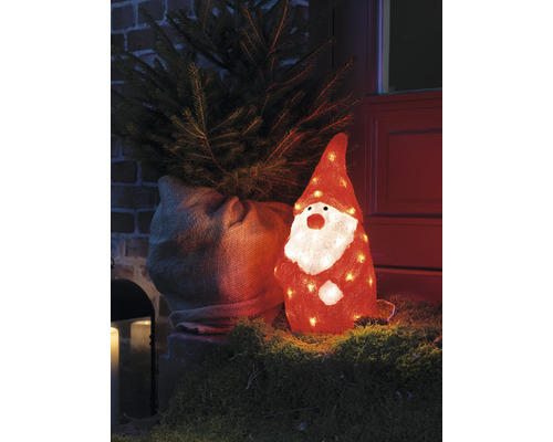 Konstsmide LED Acryl Weihnachtsmann,warmweiß H38cm