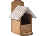 Hornbach Eichhörnchen Futterstelle dobar 19 x 19 cm braun holz weiß