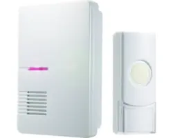 Funk-Gong Commel S83844 Komplettset mit 36 Melodien, max. 300 m Reichweite, weiß