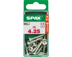 Spax Universalschraube Torx T20, Halbrundkopf, 4x25 mm, 16 Stück