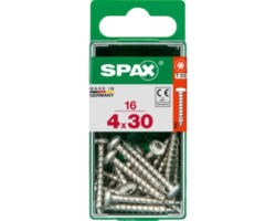 Spax Universalschraube Torx T20, Halbrundkopf, 4x30 mm, 16 Stück