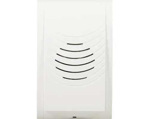 Klingelplatte Gong ZAMEL 80 dB Kabelgebunden aufputz, weiß