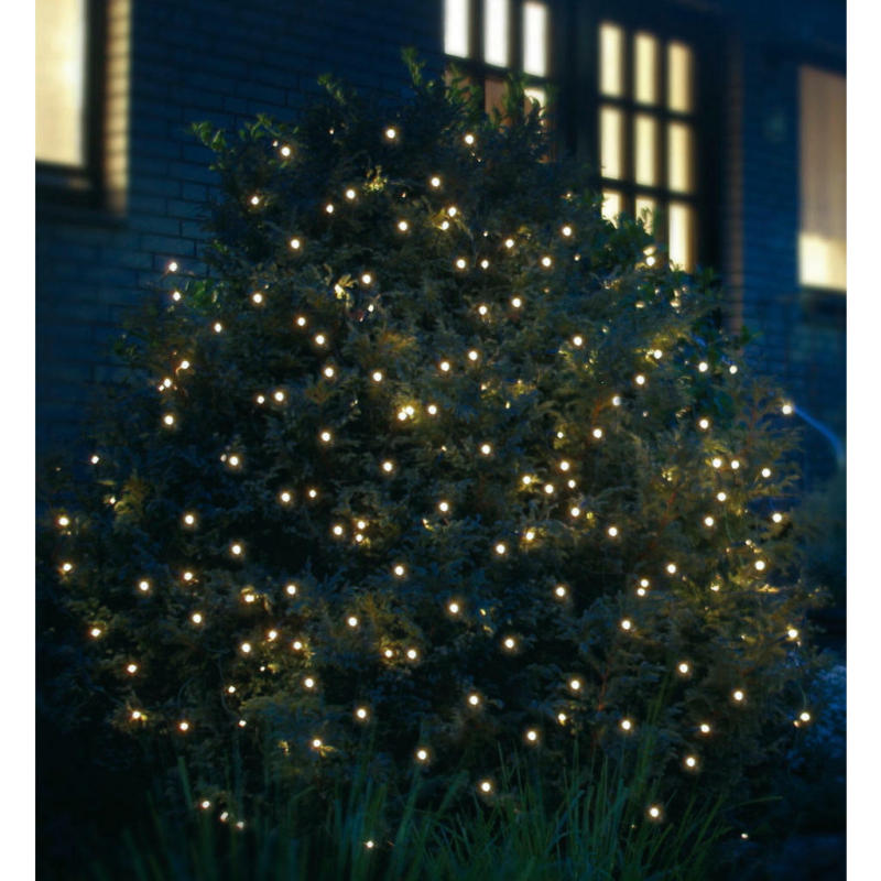 Star-Max LED-Lichternetz dunkelgrün Kunststoff B/L: ca. 200x200 cm