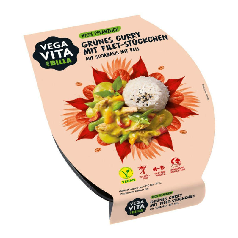 Vegavita Grünes Curry mit Filet-Stückchen