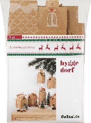 Dekorieren & Einrichten DIY Adventskalender-Papierschachteln, Häuser