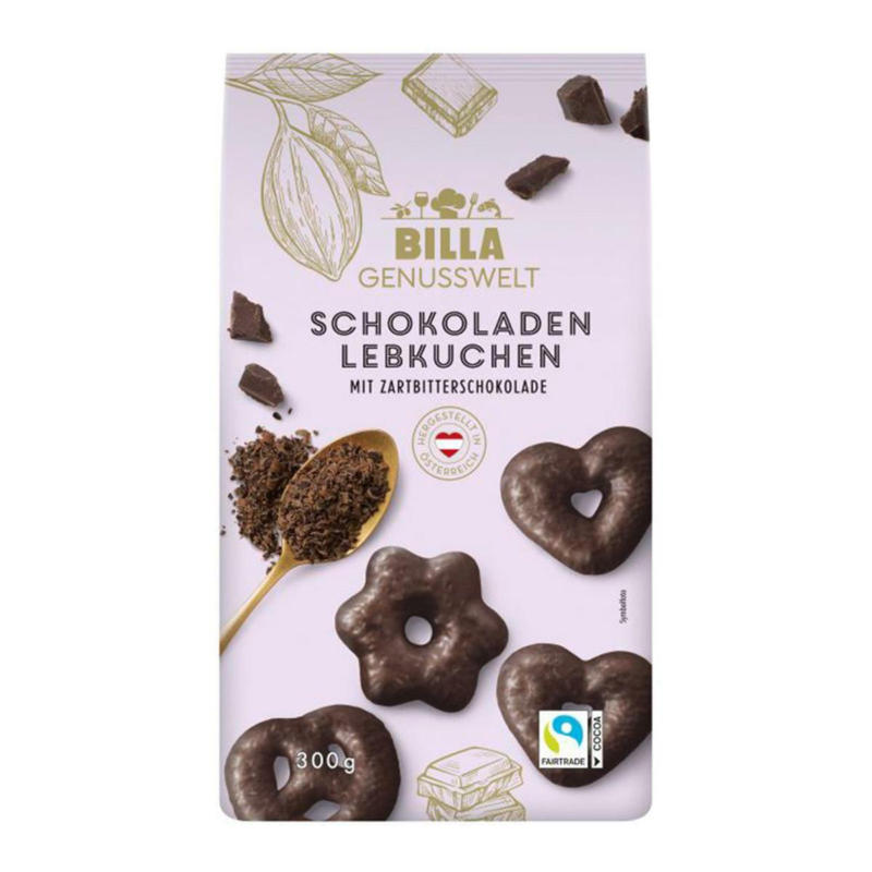 BILLA Genusswelt Zartbitter Schokoladenlebkuchen