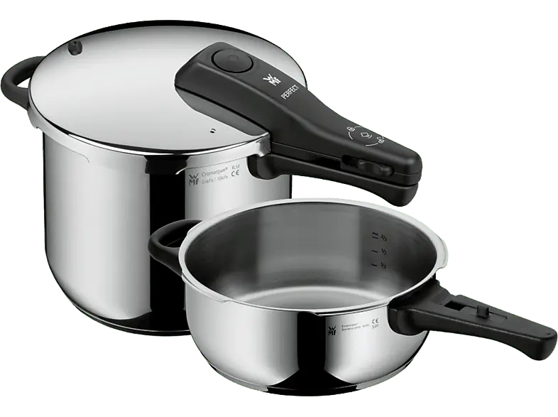 WMF Schnelltopf Perfect 6,5 l + 3,0; Schnellkochtopf