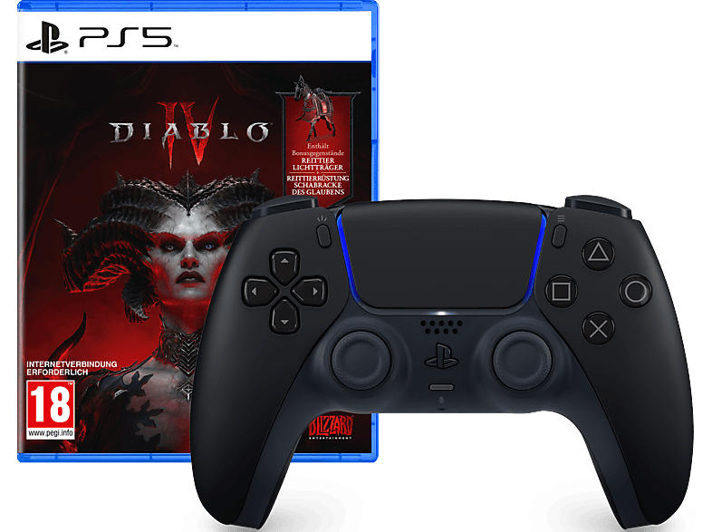 Sony DualSense™ Wireless-Controller - Midnight Black + Diablo 4
