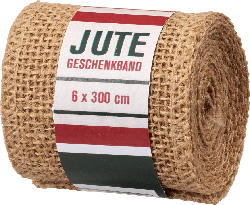 Dekorieren & Einrichten Geschenkband, Jute, natur (6x300 cm)