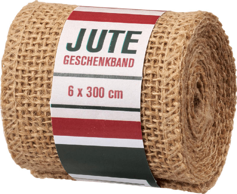 Dekorieren & Einrichten Geschenkband, Jute, natur (6x300 cm)