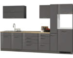 Hornbach Küchenzeile Held Möbel Mailand 615.1.6211 grau/grafit 320 cm