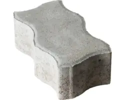 Serpentino 12x24x8cm grau mit Fase