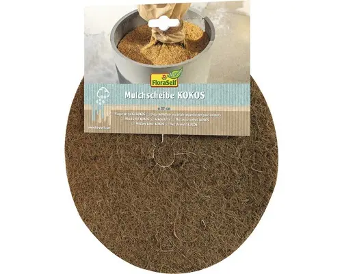 Mulchscheibe FloraSelf Cocodisc Ø 37 cm natur