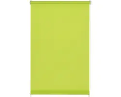 Klemmrollo mit Seitenverspannung ohne Bohren uni apfelgrün 100x150 cm inkl. Klemmträger