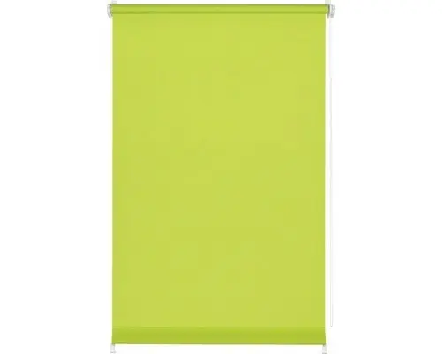 Klemmrollo mit Seitenverspannung ohne Bohren uni apfelgrün 100x150 cm inkl. Klemmträger