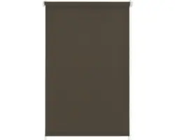 Klemmrollo mit Seitenverspannung ohne Bohren uni schokobraun 90x210 cm inkl. Klemmträger