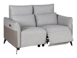 3er Sofa RICH Stoff dunkelgrau