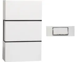 Türklingel 230 V inkl. Drucknopf, kabelgebunden , weiß (T39365)