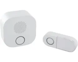Funk-Türklingel 150 m, batteriebetrieben, weiß (T39367)