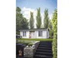 Hornbach Gartenhaus Palmako Anna 26,8+1,9 m² inkl. Fußboden 770 x 400 cm natur