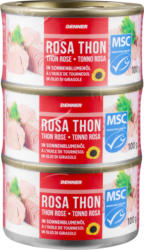 Denner Rosa Thon , in Sonnenblumenöl, 3 x 100 g