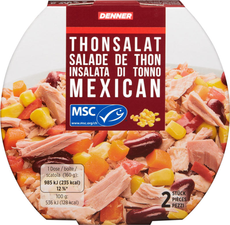 Denner Thonsalat Mexican , 2 x 160 g