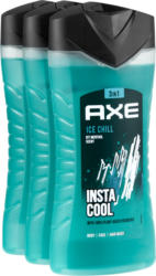 Axe Body Face Hair Wash Ice Chill, 3 x 250 ml