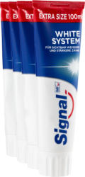 Dentifrice White System Signal, Extra Size, 4 x 100 ml