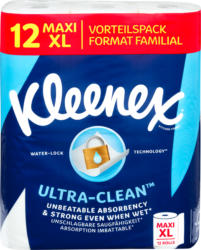 Papier de ménage Ultra-Clean Kleenex, 12 rouleaux