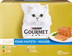 Purina Gourmet Gold Katzenfutter Feine Pastete, assortiert, 24 x 85 g