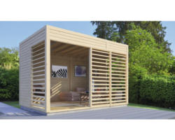 Pavillon Bertilo Unico 2 inkl. Fußboden 337 x 234 cm natur