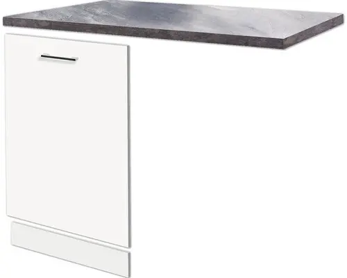 Geschirrspülerblende Flex-Well Lucca weiß 110x85x60 cm