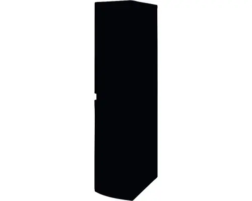 Hochschrank Baden Haus Vague 30x130x39 cm schwarz matt