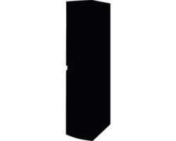 Hochschrank Baden Haus Vague 40x170x40 cm schwarz matt