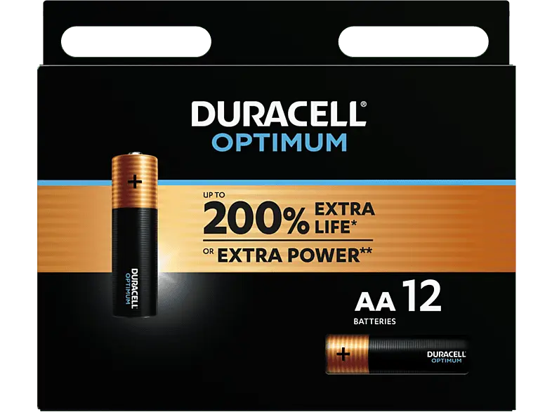 Duracell AA Optimum Batterie, 12er Pack