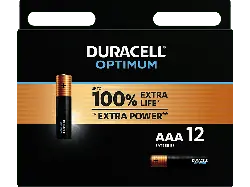 Duracell AAA Optimum Batterie, 12er Pack