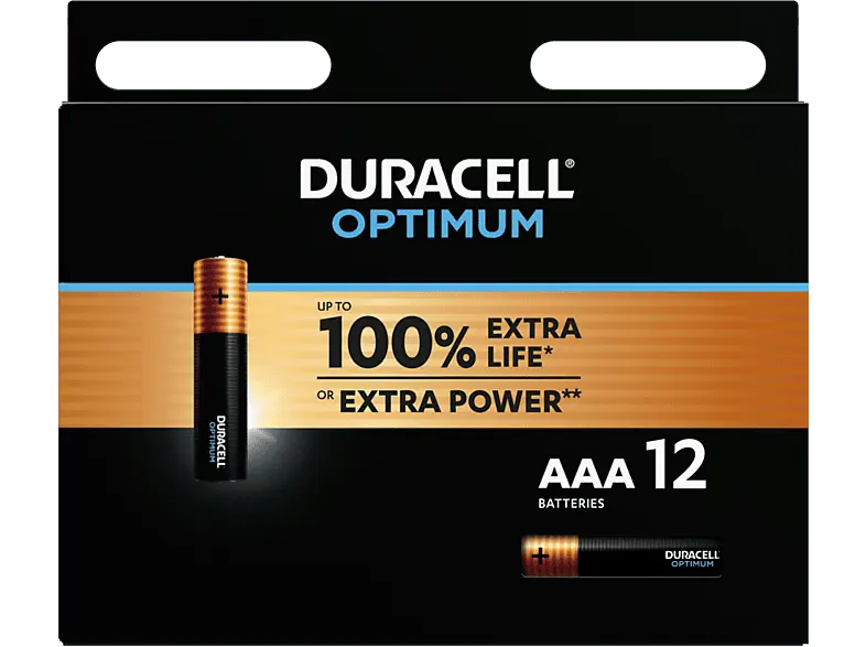 Duracell AAA Optimum Batterie, 12er Pack