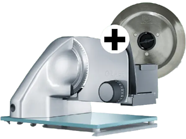 Graef Allesschneider Vivo V22 Twin mit Glasbodenplatte in Silber