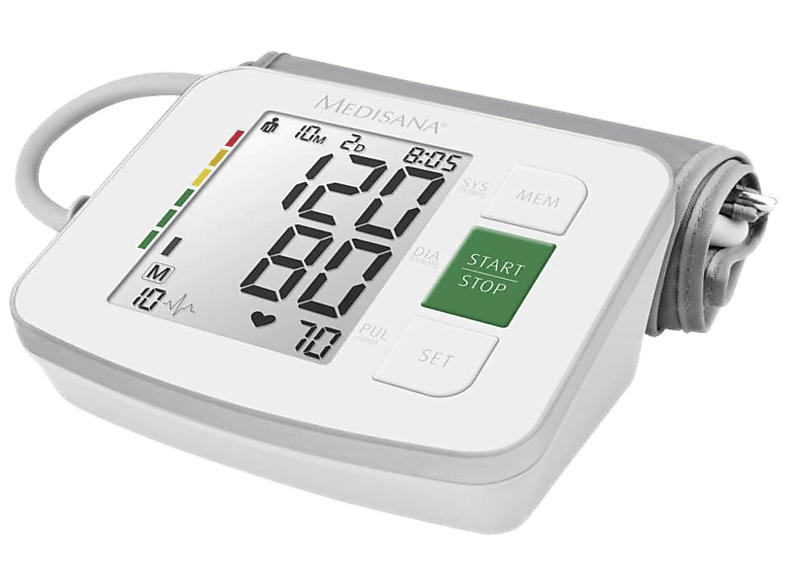 Medisana 51162 BU 512 Blutdruckmessgerät (Batteriebetrieb, Messung am Oberarm, Manschettenumfang: 22 - 36 cm)