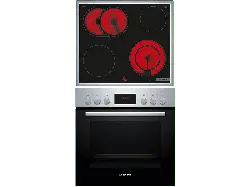 Bosch HEF133BS1 + NKN645GA2E, Herdset inkl. Kochfeld (Strahlungsheizung, A, 66 l)