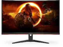 AOC C32G2ZE 31,5 Zoll Curved Gaming Monitor, Full-HD, 0,5 ms Reaktionszeit, 300 cd/m², 240 Hz, Schwarz