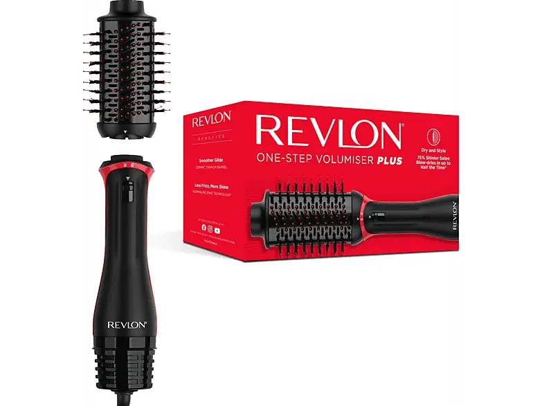 Revlon RVDR5298E Warmluftb&uuml;rste Schwarz, 820 Watt