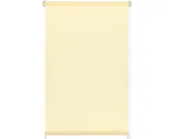 Klemmrollo mit Seitenverspannung ohne Bohren uni creme 75x150 cm inkl. Klemmträger