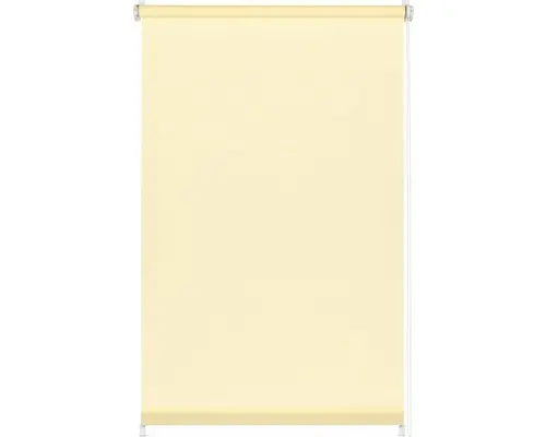 Klemmrollo mit Seitenverspannung ohne Bohren uni creme 75x150 cm inkl. Klemmträger