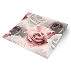 UGEPA Papiertapete Rosen rosa grau B/L: ca. 53x1005 cm