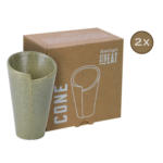POCO Einrichtungsmarkt Nobitz CreaTable Servierset Streat Cone grün Steinzeug