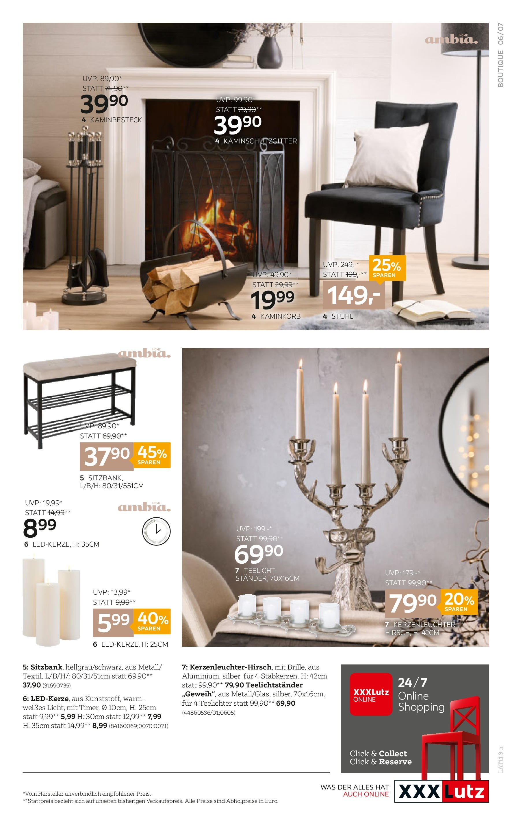 XXXLutz Boutique Deko von 06.11.2023 - Aktuelle Angebote | Seite: 7 | Produkte: Stuhl