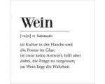 Hornbach Glasbild Wein Definition 20x20 cm